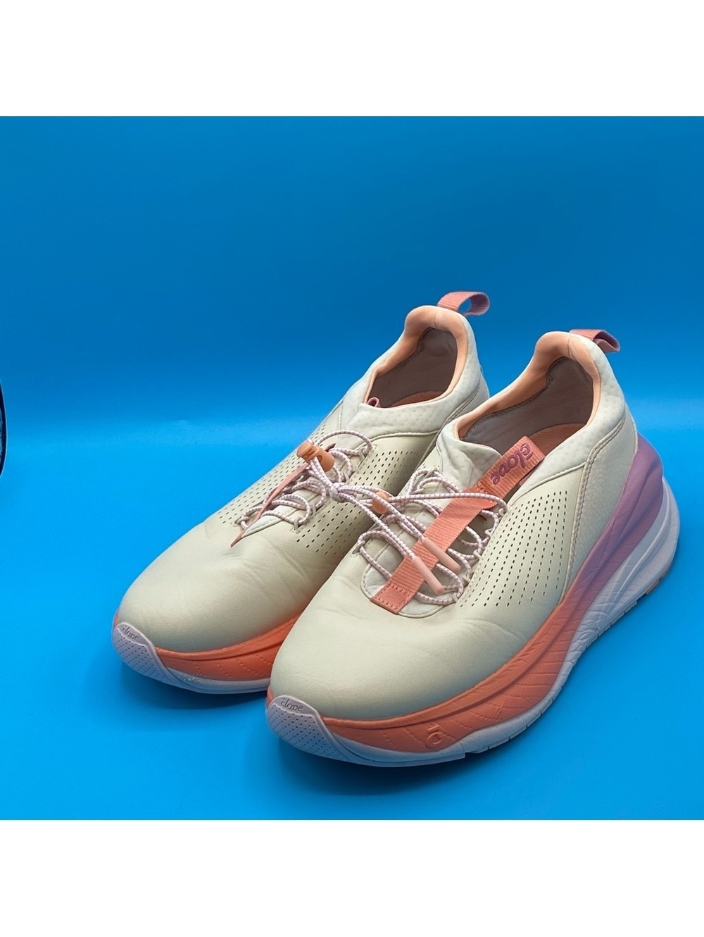 Stylish Cream and Pink Women's Sneakers